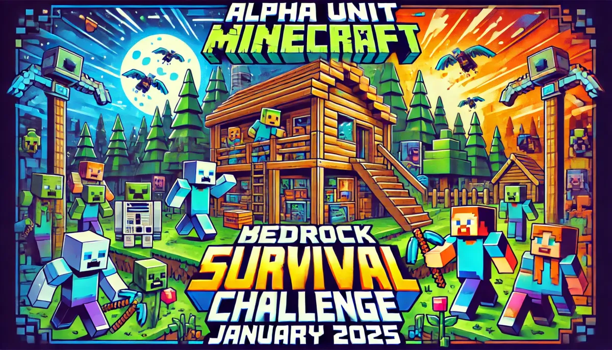 Alpha Unit’s Minecraft Bedrock Survival Challenge: January 2025